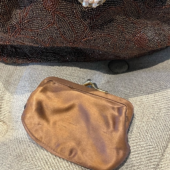 Vintage Fully Beaded Clutch Purse 1950s - Picture 3 of 4